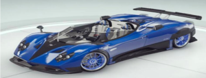 PAGANI ZONDA HP BARECHETTA blue car