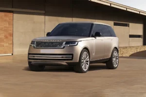 Land Rover Range Rover Autobiography gold colour ev car